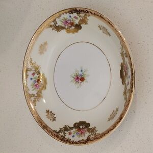 Gold China Enchantment Rim Soup Vintage Bowl Japan